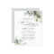 Budget Elegant Rustic Greenery Wedding Invitation