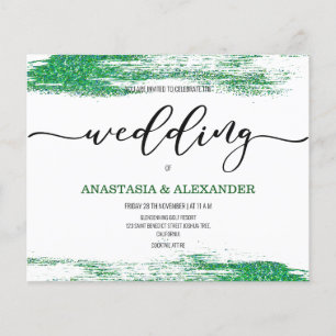 BUDGET/Elegant wedding invitation. Flyer