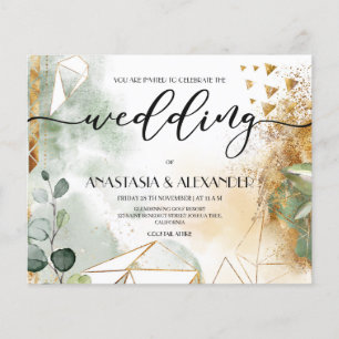 BUDGET/Elegant wedding invitation. Invitation Flye Flyer