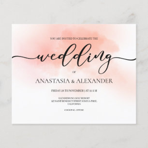 BUDGET/Elegant wedding invitation. Invitation Flyer