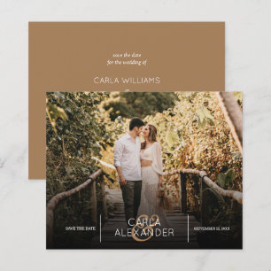 Budget Elegant Wedding Photo Save the Date