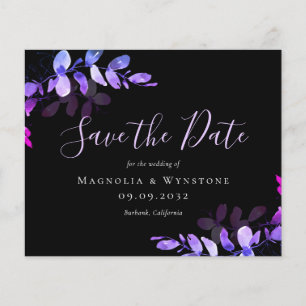 BUDGET Eucalyptus Black Wedding Save The Date