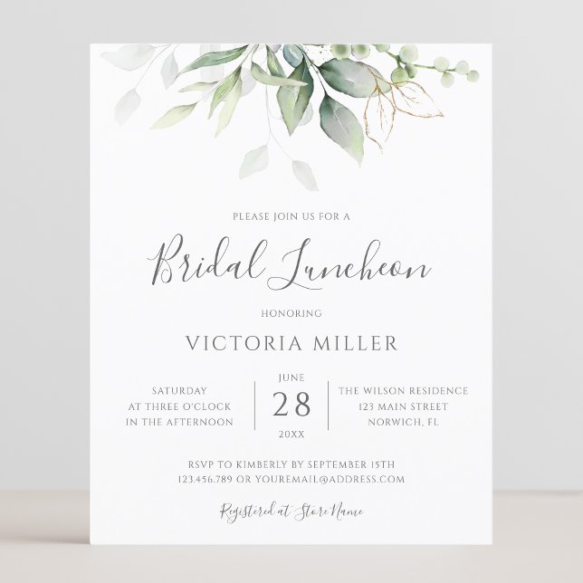 Budget Eucalyptus Bridal Luncheon (Creator Uploaded)
