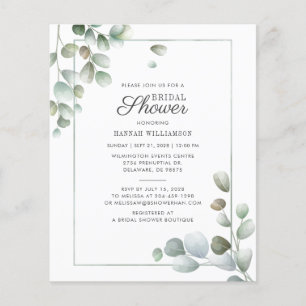 Budget Eucalyptus Bridal Shower Greenery Rustic