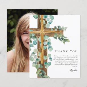 BUDGET Eucalyptus Cross   Confirmation Thank You