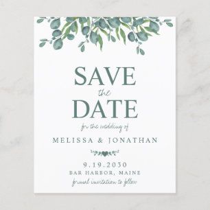 Budget Eucalyptus Foliage Greenery Save The Date