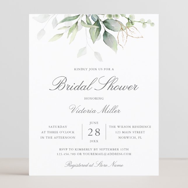 Budget Eucalyptus Greenery Bridal Shower (Creator Uploaded)