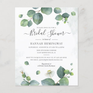 Budget Eucalyptus Greenery Elegant Bridal Shower