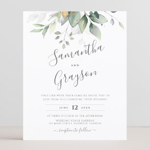 Budget Eucalyptus Greenery Leaves Elegant Wedding