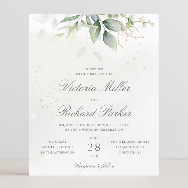 Budget Eucalyptus Greenery Leaves Elegant Wedding (Creator Uploaded)