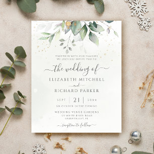 Budget Eucalyptus Greenery Leaves Elegant Wedding