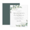Budget Eucalyptus Greenery Wedding Invitation