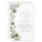 Budget Eucalyptus Greenery Wedding Invitations