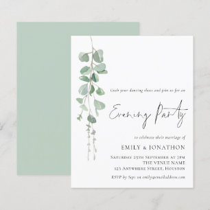 Budget Eucalyptus Informal Wedding Evening Party