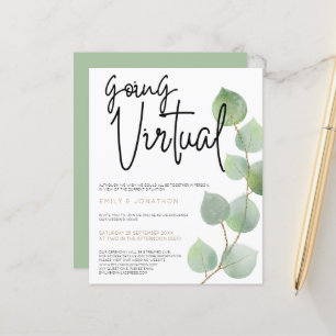 Budget Eucalyptus Leaves Script Virtual Wedding