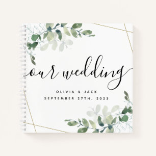 Budget Eucalyptus Our Wedding Guest Book