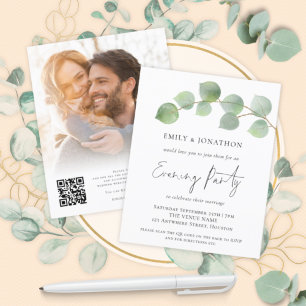 BUDGET Eucalyptus Photo QR Wedding Evening Party