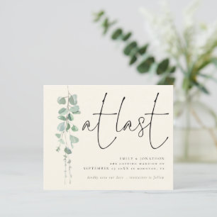 Budget Eucalyptus Sage Ivory At Last Save The Date