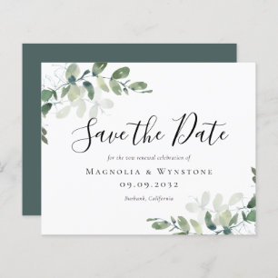 BUDGET Eucalyptus Vow Renewal Save The Date