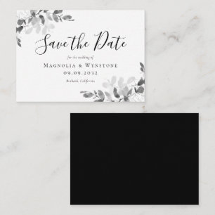 BUDGET Eucalyptus Watercolor Wedding Save The Date Card