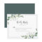 Budget Eucalyptus Wedding RSVP Response Card