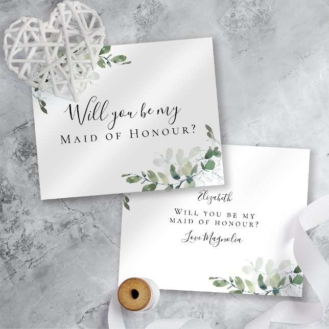 BUDGET Eucalyptus Will You be My Maid of Honour? (Creator Uploaded)