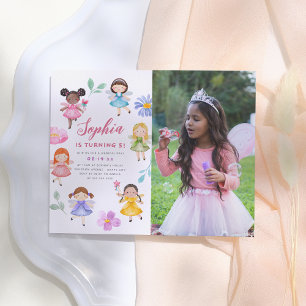 Budget Fairy Floral Girl Photo Birthday Party