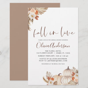 Budget Fall in Love Bridal Shower Pampas Grass