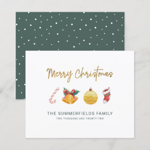 Budget Famille Décor de Noël Non Carte photo