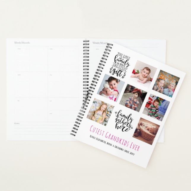 Budget Famille Photo Collage Cadeau Grand-parent P (Devant avec enveloppe)