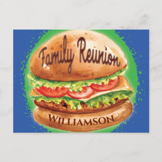 Budget Famille Réunion Barbecue Picnic Invitation (Devant)