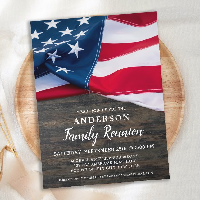 Budget Family Reunion America Flag Patriotic Party (Creator Uploaded)