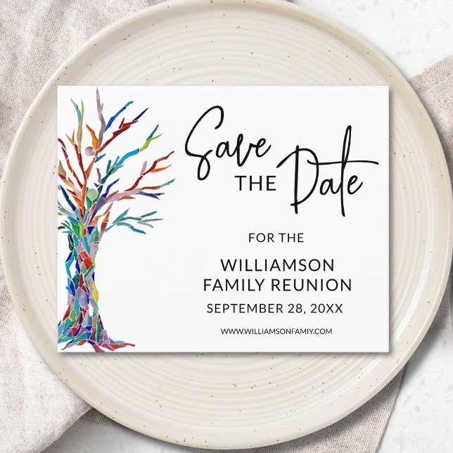 Budget Family Reunion Family Save The Date Card (Creator Uploaded)