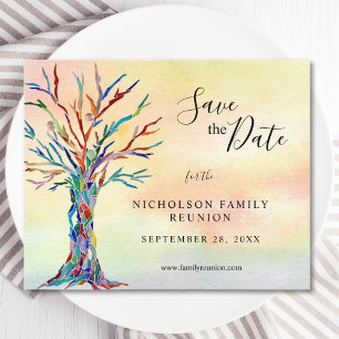 Budget Family Reunion Save The Date Announcement