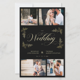 Budget Fancy Trendy 4 Photos Collage Wedding