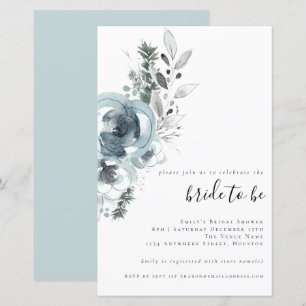 Budget Festive Florals Bridal Shower Invitation