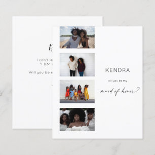 Budget Filmstrip Be My Maid of Honour Multi Photo