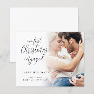 BUDGET First Christmas Engaged Script Photo 