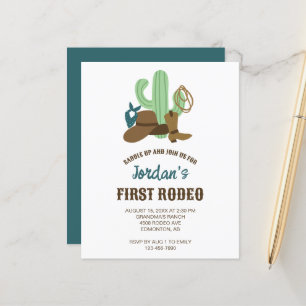 Budget First Rodeo Birthday 1st Cowboy Western