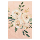 Budget Floral Beige Gold Pink Wedding Invitation