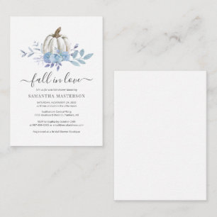 Budget Floral Citrouille Automne Invitation Fête d