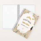 Budget Floral Gold Princess Quinceanera Guestbook