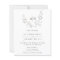Budget Floral Monogram Save the DAte