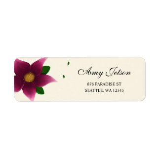 Budget Floral Return Address