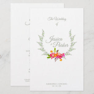 Budget Floral Watercolor Colourful Elegant Garland