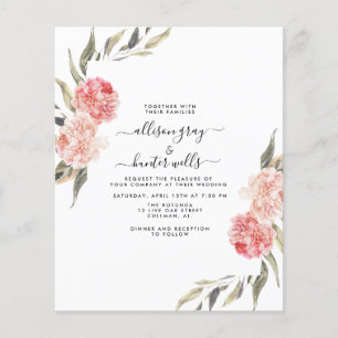 Budget Floral Wedding Invitation Alise Flyer