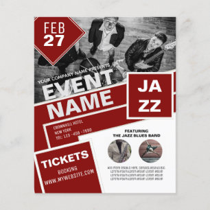 BUDGET Flyer FREE Design Help Entertainment Theme 
