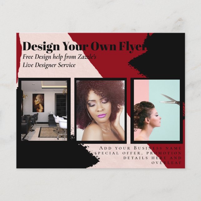 BUDGET Flyer FREE Design Photo Templates Abstract (Front)