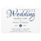BUDGET Flyer Paper Navy Blue Wedding