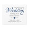 BUDGET Flyer Paper Navy Blue Wedding